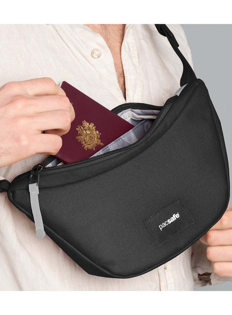 Torebka antykradzieżowa Pacsafe GO Lunar Crossbody - jet black