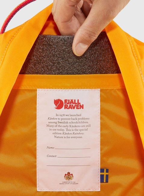 Plecak Fjallraven Kanken Mini Rainbow - pink / rainbow pattern