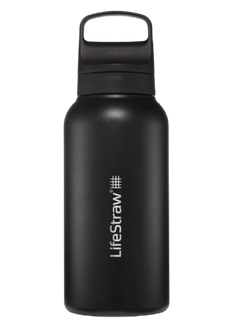 Butelka termiczna z filtrem LifeStraw Go Steel 1 l - nordic black