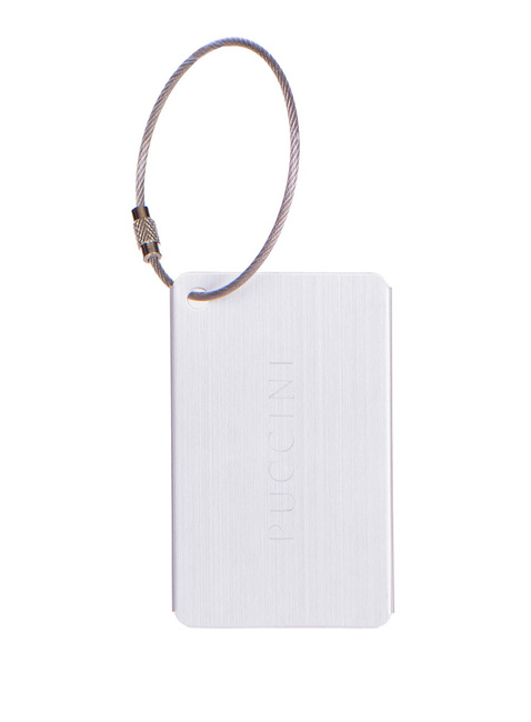 Zawieszka identyfikacyjna do bagażu Puccini - srebrny