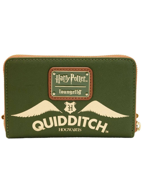 Portfel dziecięcy Loungefly x Harry Potter Zip Around Wallet - golden snitch