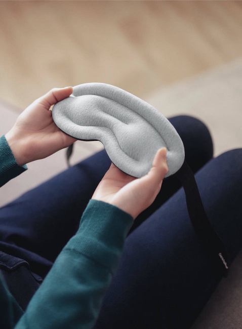 Maska na oczy Ostrichpillow Hot & Cold - midnight grey