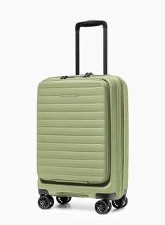 Walizka kabinowa z kieszenią na laptop Puccini Seoul - zielony