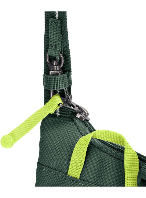 Saszetka antykradzieżowa na dokumenty Pacsafe Go Tech Crossbody - spruce green