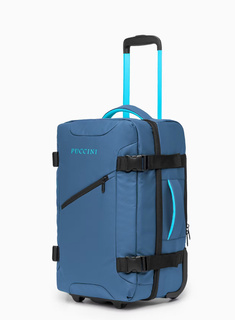 Walizka kabinowa z funkcją plecaka Puccini Colorado - niebieski