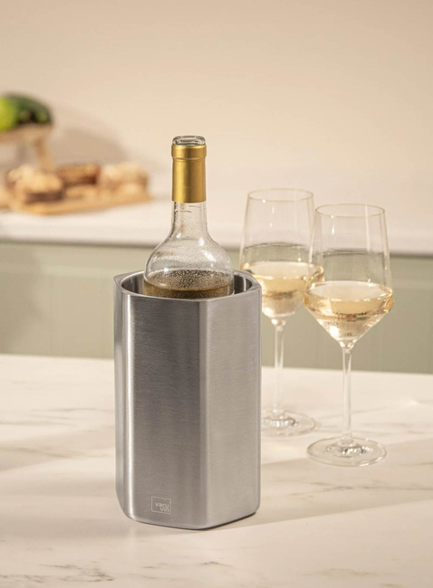 Schładzacz do wina Vacu Vin Wine Cooler Hive Stainless Steel