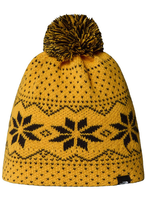 Czapka zimowa dziecięca The North Face Kids' Cabin Ski Tuke - summit gold jacquard