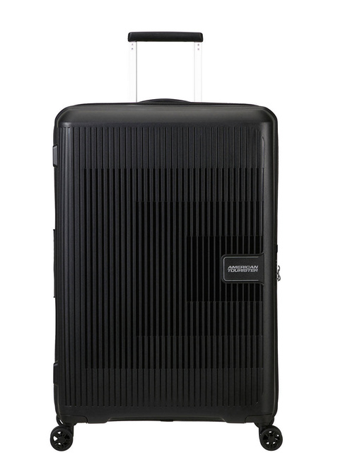 Walizka duża poszerzana American Tourister AeroStep - black