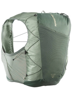 Kamizelka do biegania Salomon Active Skin 12 No flasks - laurel wreath / lily pad