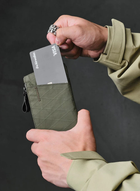 Portfel saszetka Alpaka Zip Cardholder - dark green