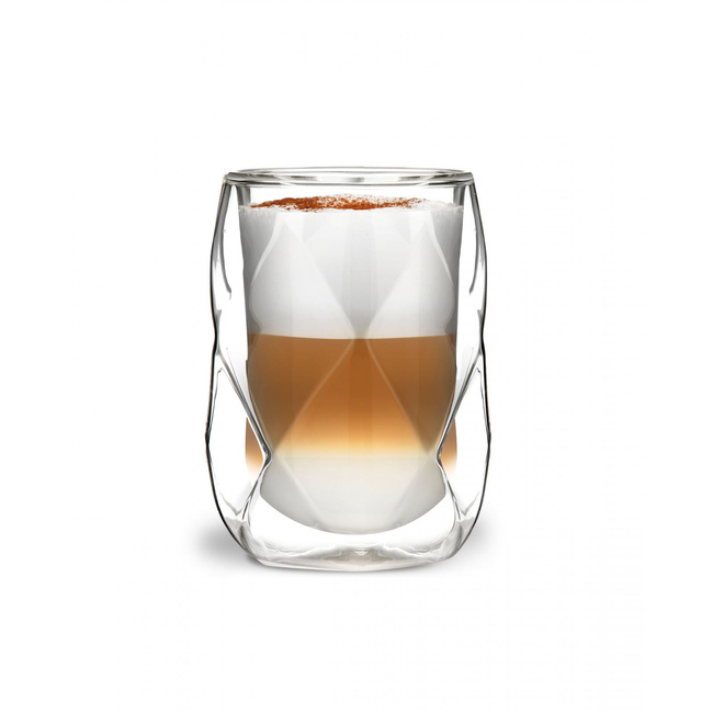 Komplet 2-szklanek z podwójną ścianką Vialli Design Geo 250 ml