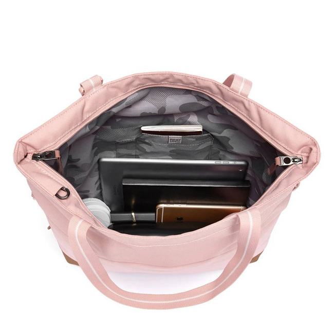 Torba na ramię Pacsafe Go Anti-Theft Tote Bag - sunset pink