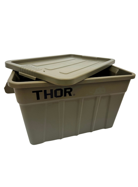 Kontener z pokrywą do przechowywania THOR Tote Box 75 L - olive drab