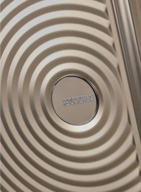 Walizka mała American Tourister Soundbox Alu - bronze