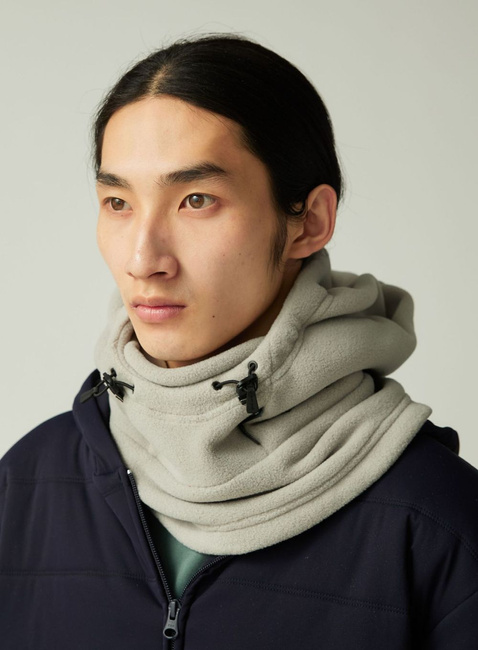 Kominiarka Snow Peak Water-Repellent Fleece Balaclava - light grey