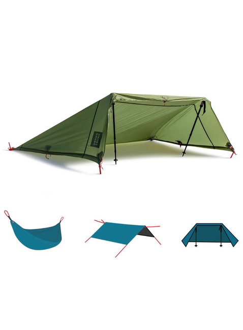 Wielofunkcyjny baldachim / hamak Grand Trunk Moab All-In-One Shelter Hammock - green
