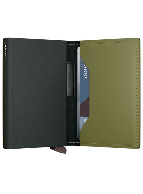 Portfel kieszonkowy RFID Secrid Bandwallet Matte - leaf / khaki