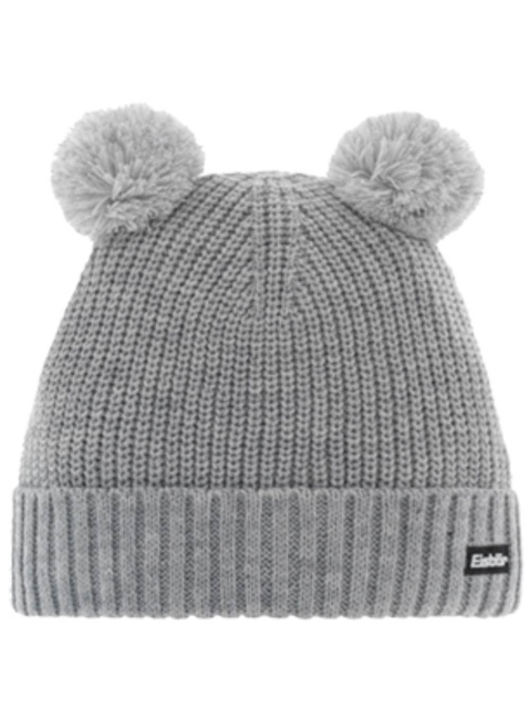 Czapka zimowa dziecięca Eisbar Ponti Pompon Kids - light grey