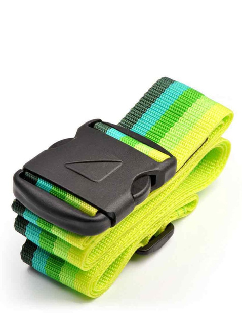 Pas do walizki Travel Blue Heavy Duty 2" - green / yellow
