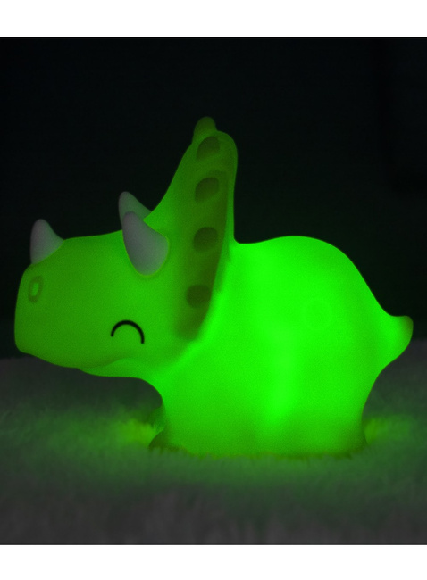 Silikonowa lampka nocna na baterie Dhink Triceratops 