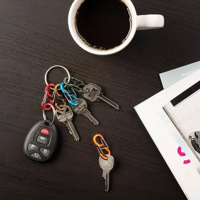 Karabinek S-Biner® MicroLock® Aluminum Nity Ize 2 szt. - blue