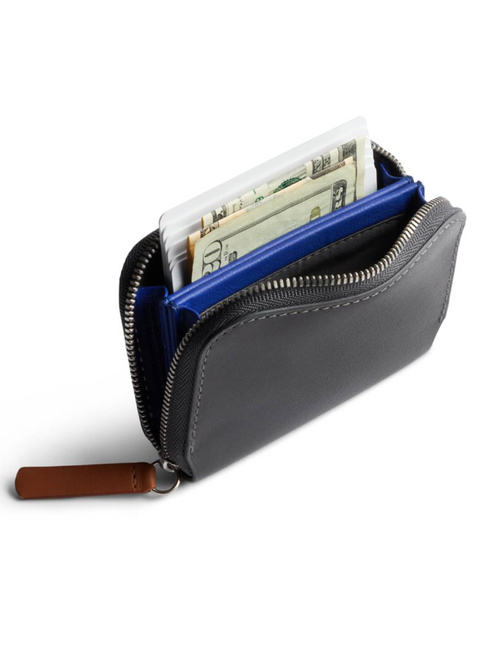 Portfel skórzany unisex Bellroy Folio Mini - charcoal / cobalt