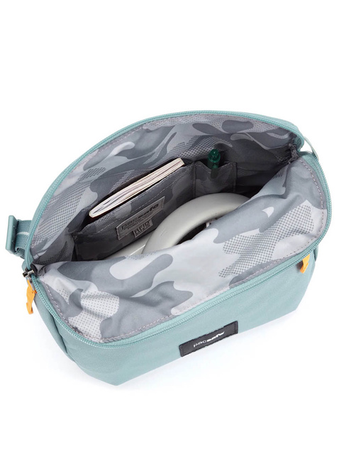 Torba antykradzieżowa z klapą Pacsafe GO Saddle Crossbody - fresh mint