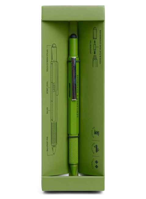 Wielofunkcyjny długopis Gentlemen's Hardware 6-in-1 Tooling Pen - olive