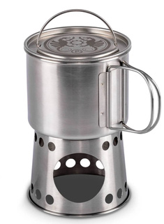 Kubek z podgrzewaczem Petromax Cooking Mug - stainless steel