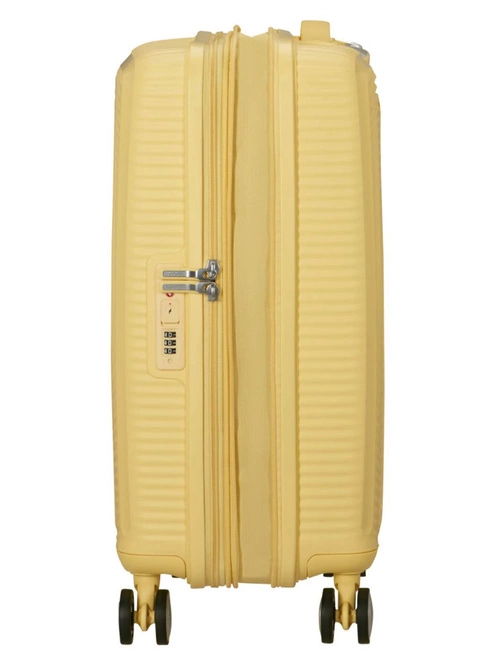 Walizka mała American Tourister Soundbox EXP - pastel yellow