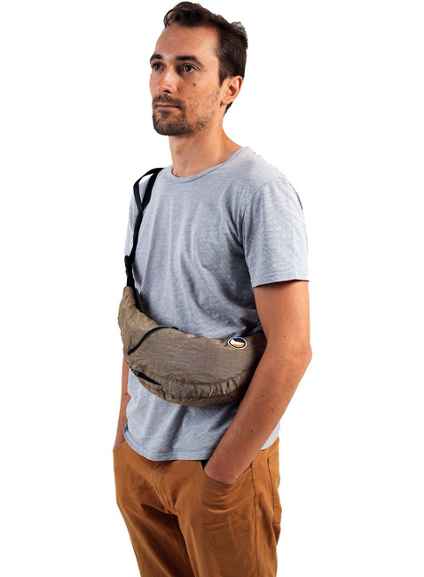 Torba na ramię Ticket To The Moon Premium Upcycled Sling Bag - natural beige