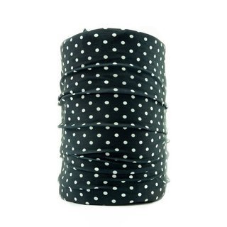 Bandana codzienna tuba Dr.Bacty - polka dots black