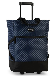 Torba na kółkach / wózek Punta Wheel Print - medium blue / black