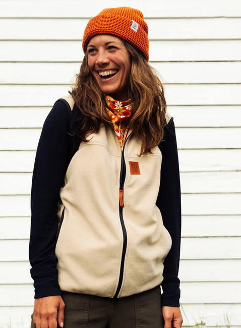 Czapka dzininowa Topo Designs Waffle Knit Beanie - clay