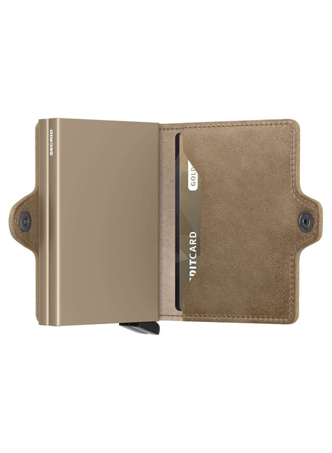 Podwójny portfel RFID Secrid Twinwallet Vintage - taupe