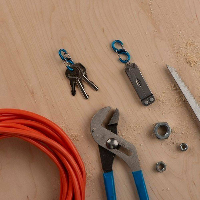 Karabinek S-Biner® MicroLock® Aluminum Nity Ize 2 szt. - blue