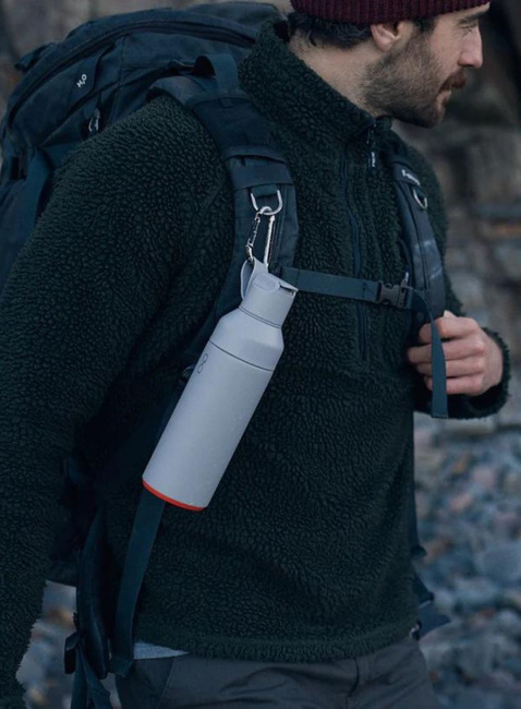 Butelka termiczna ze słomką Ocean Bottle GO 0,5 l - rock grey