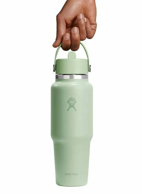 Butelka termiczna ze słomką Hydro Flask Wide Mouth Travel Bottle 946 ml - aloe