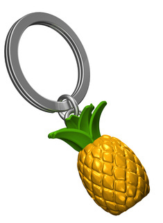 Brelok do kluczy samochodowych Metalmorphose ananas