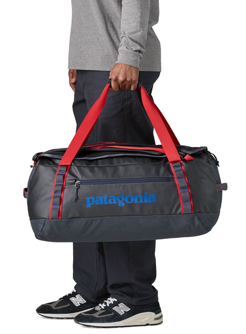 Składana torba plecak Patagonia Black Hole Duffel 55 l - smolder blue / amanita red
