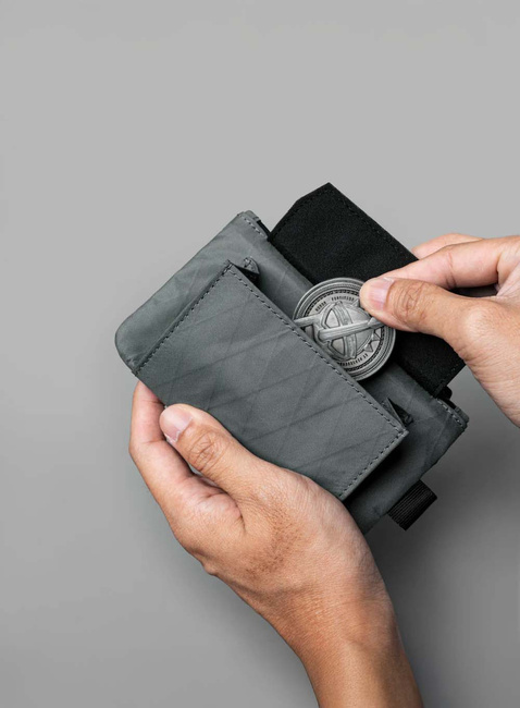 Portfel saszetka Alpaka Zip Pouch Coin - slate grey