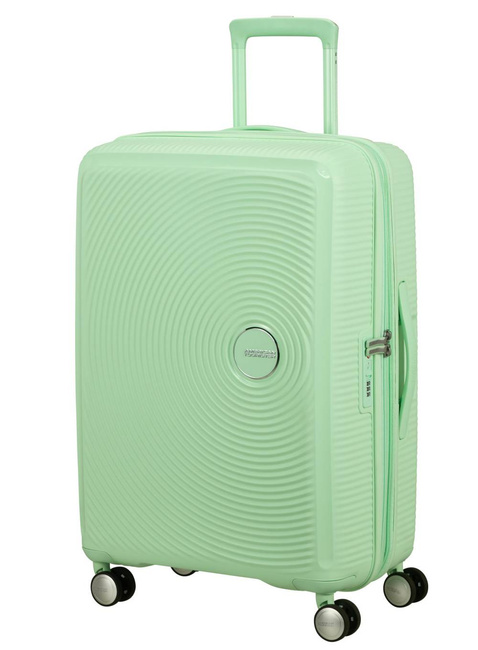 Walizka średnia American Tourister Soundbox EXP - pastel green