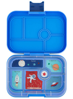 Szczelna średnia śniadaniówka Yumbox Original - surf blue / rocket