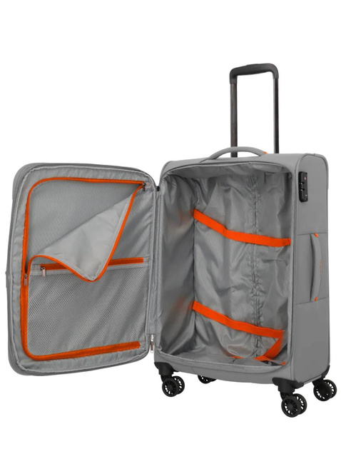 Walizka średnia Travelite Umbria EXP - smoky grey