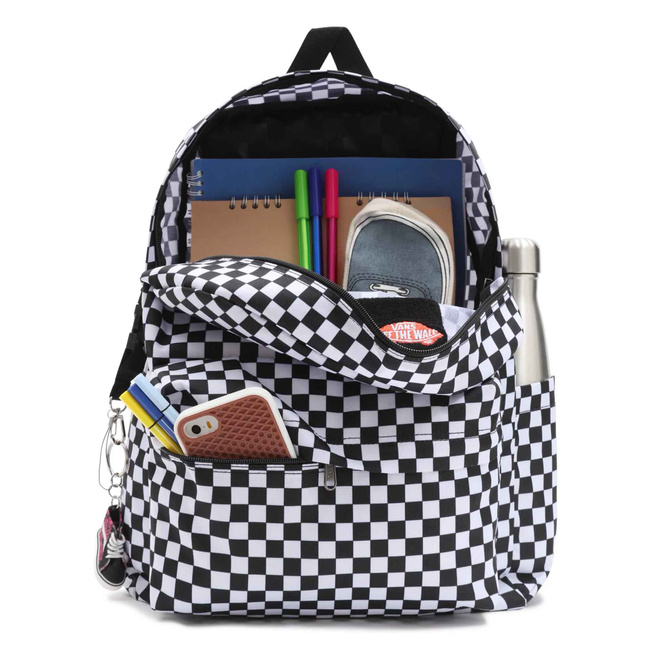 Plecak szkolny Vans Old Skool Checker - black / white