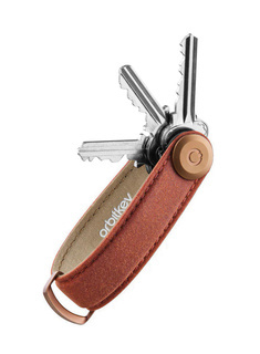Etui organizer na klucze Orbitkey Waxed Canvas - brick red
