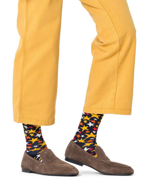 Skarpety unisex Happy Socks - navy / colorful christmas star