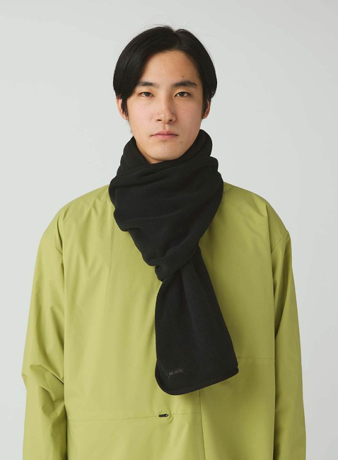 Szalik Snow Peak Water-Repellent Fleece Stole - black