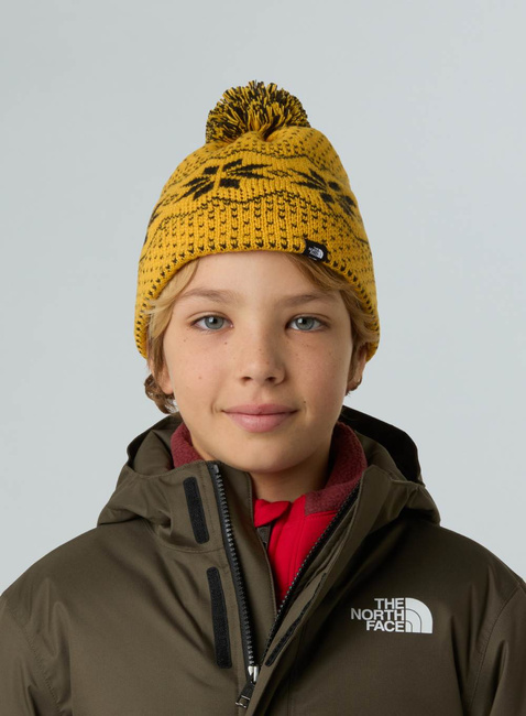 Czapka zimowa dziecięca The North Face Kids' Cabin Ski Tuke - summit gold jacquard