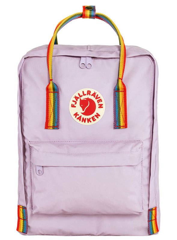 pastel lavender/rainbow pattern